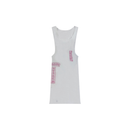 Tank Top T-Bar Pink White  | Chrome Hearts