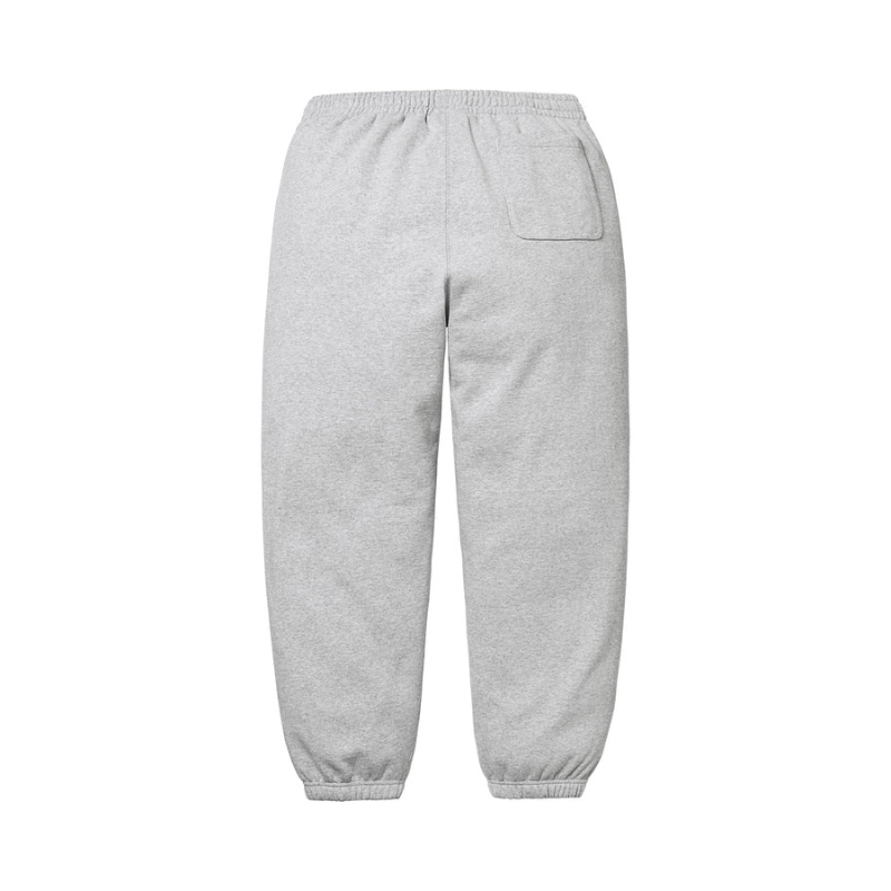 SUPREME Satin Appliqué Sweatpant Gris