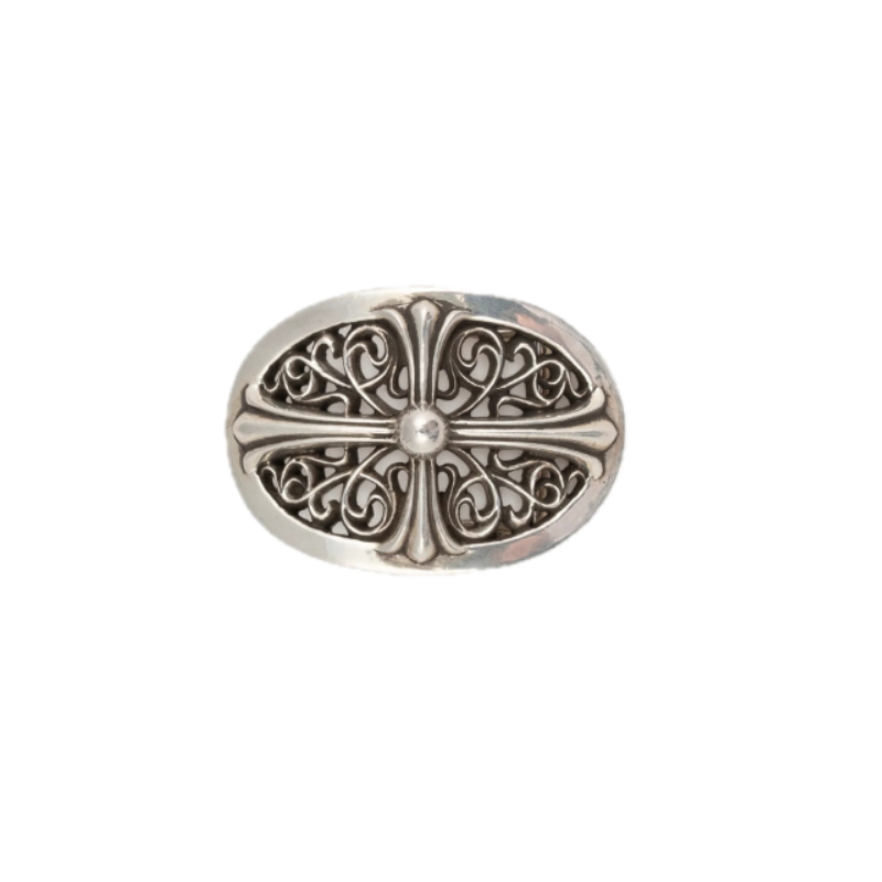 Buckle Small Oval Cross  | Chrome Hearts