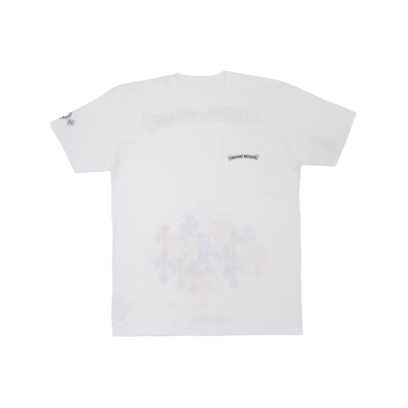 T-shirt Cross Multi Color White | Chrome Hearts