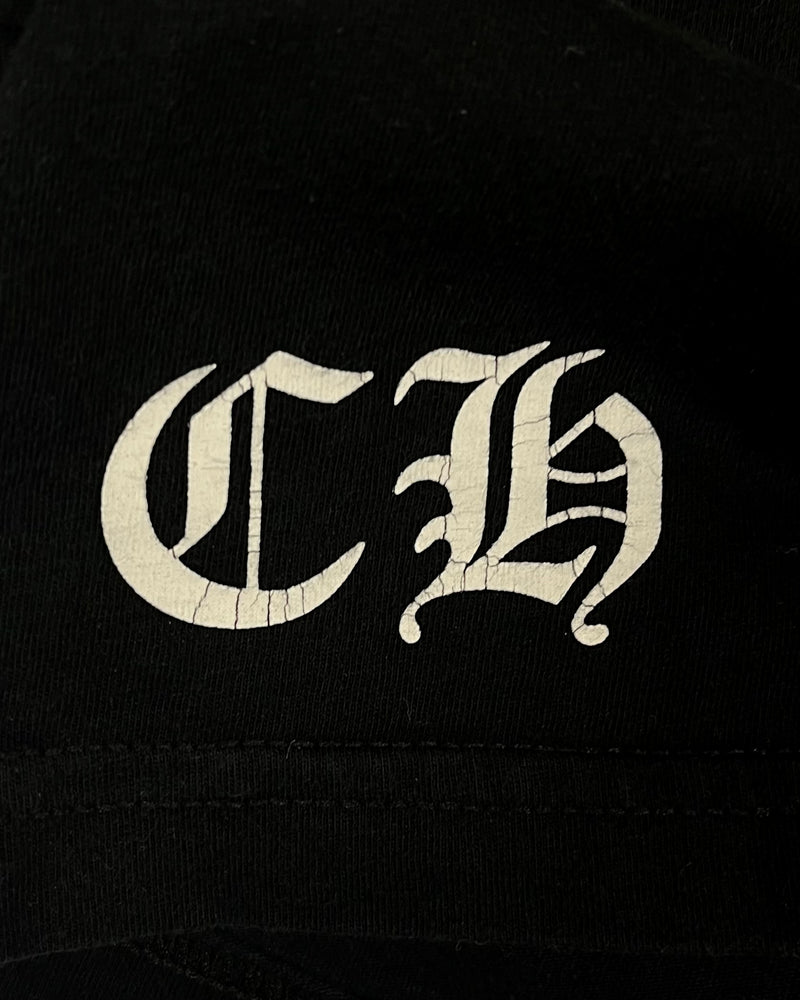 T-shirt Black Vertical Logo | Chrome Hearts