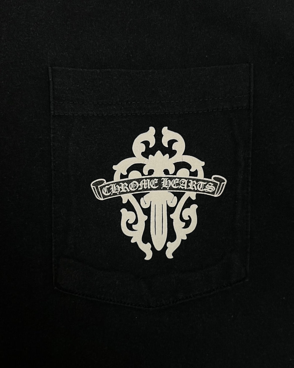 Chrome Hearts Black White Dagger Logo Tee (2)