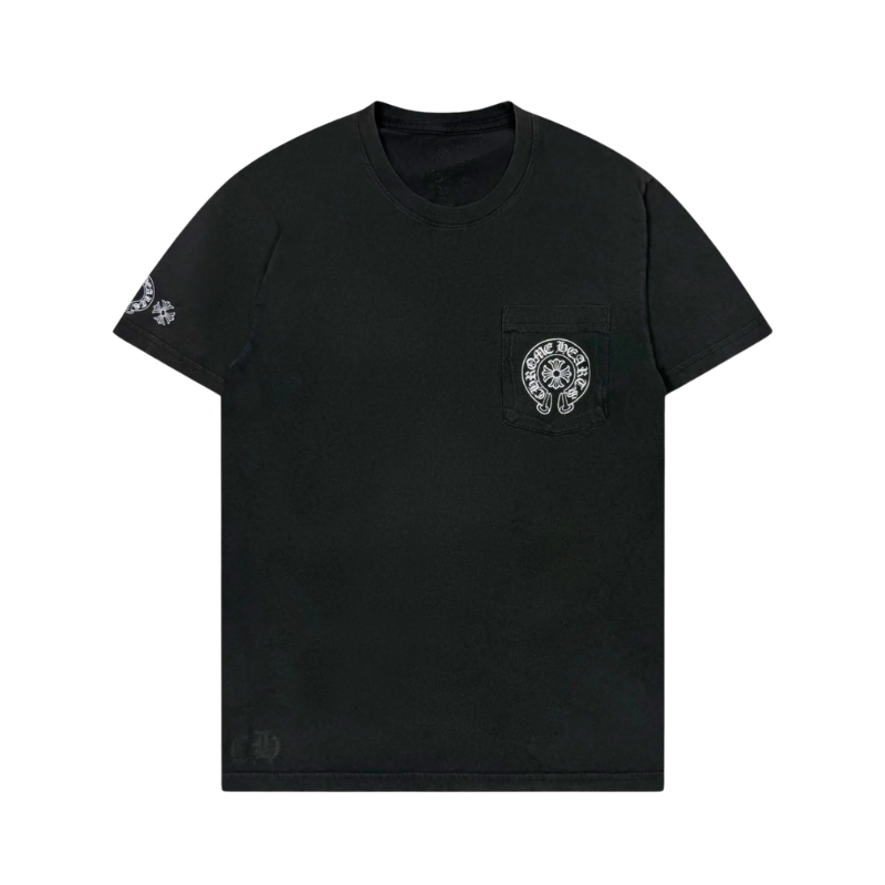 T-shirt Multi Colour Horseshoe Logo Black | Chrome Hearts