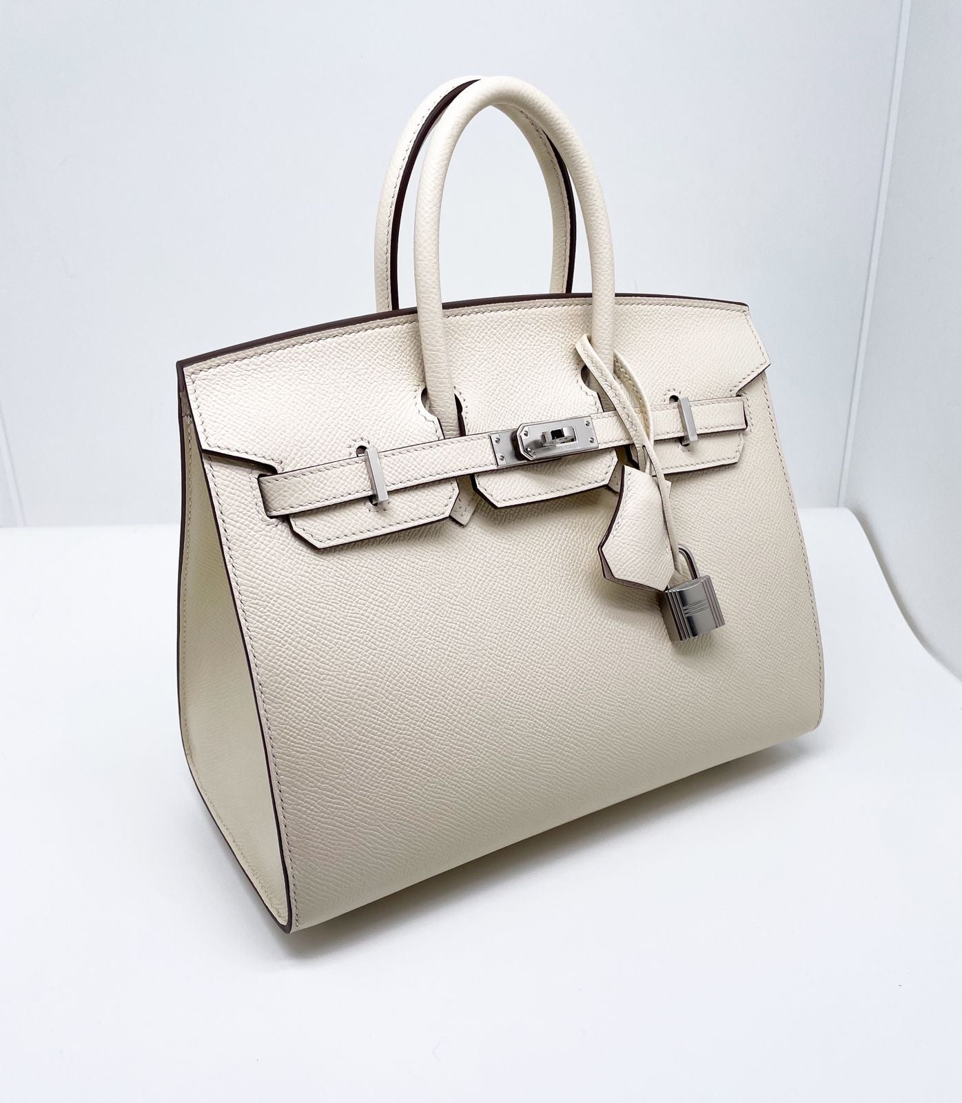 Baby Birkin HERMES 25 Cuir Epsom Nata