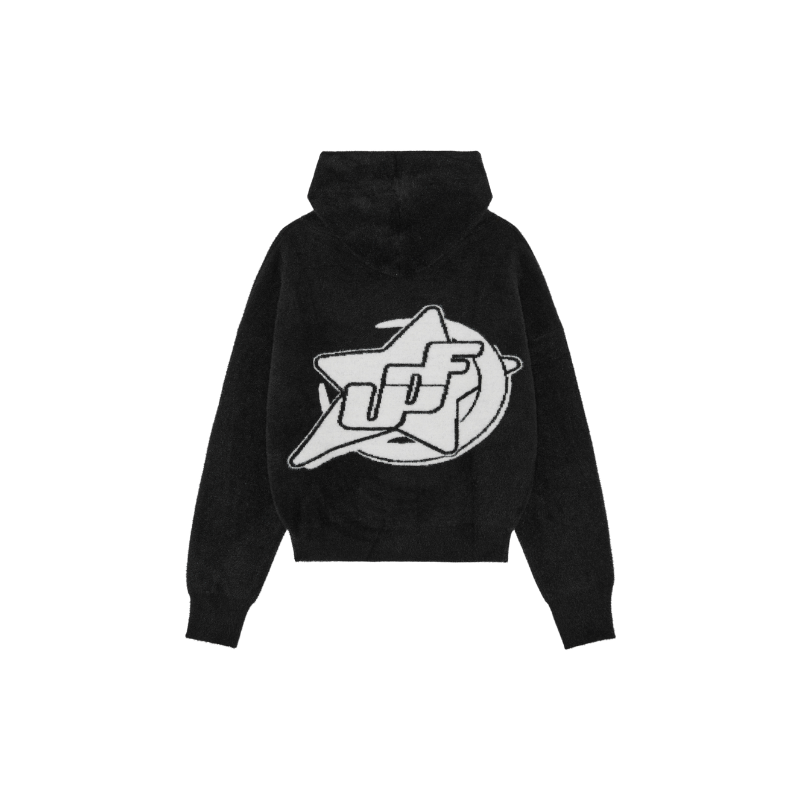 Zip Hoodie Black White | UNDEFINED