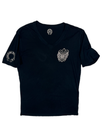 T-shirt Black V Neck  | Chrome Hearts