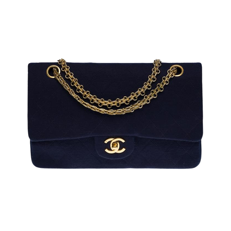 Sac a main CHANEL Timeless 25 cm Bleu Marine