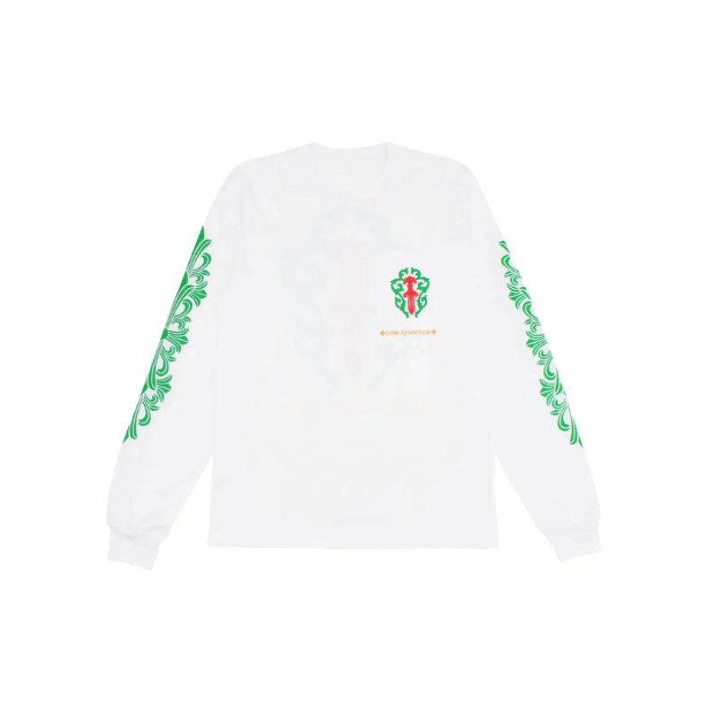 Longsleeve Dagger Los Angeles Exclusif White Red Green Orange | Chrome Hearts