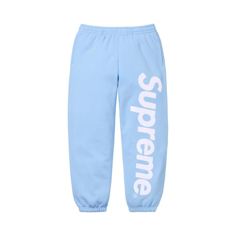 SUPREME Satin Appliqué Sweatpant Bleu