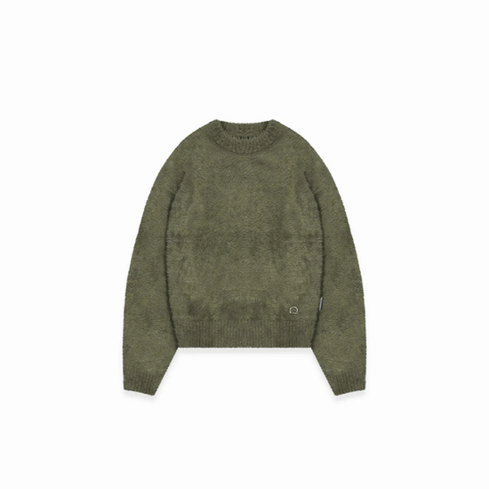 Knitwear Furry Darkgreen | Reternity