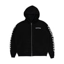 Zip Hoodie Black 'Scroll Logo' | Chrome Hearts