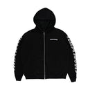 Zip Hoodie Black Scroll Logo | Chrome Hearts