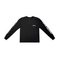 Longsleeve Scroll Logo Black | Chrome Hearts — Hype clothes — view 4