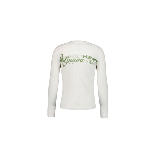 Longsleeve Thermal Guava White | Henny x Maison Guava