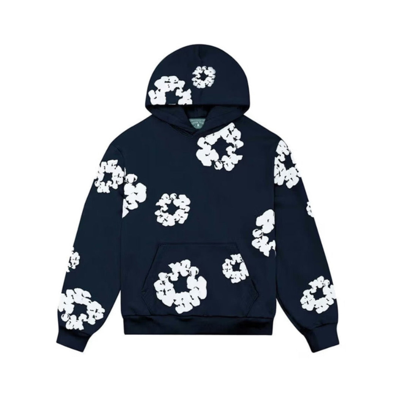 Hoodie Navy | Denim Tears