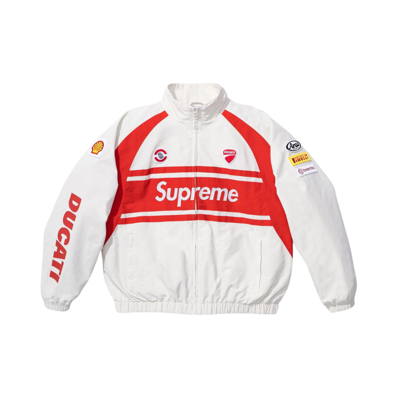 Supreme Ducati Track Jacket White