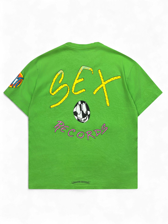 T-shirt Matty Boy Green Sex Records Vintage | Chrome Hearts