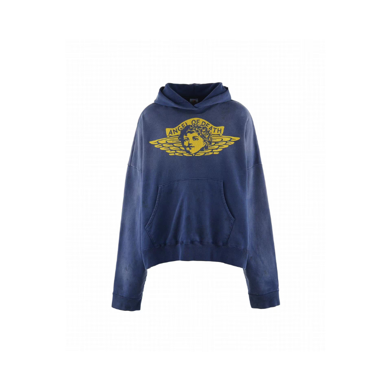 Hoodie Navy/Yellow | Saint Michael