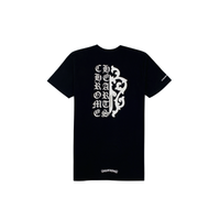 T-shirt Dagger Scroll Logo Black | Chrome Hearts