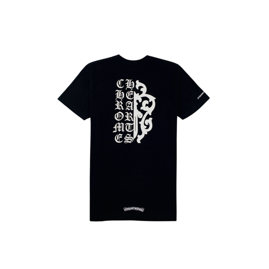 T-shirt Dagger Scroll Logo Black | Chrome Hearts