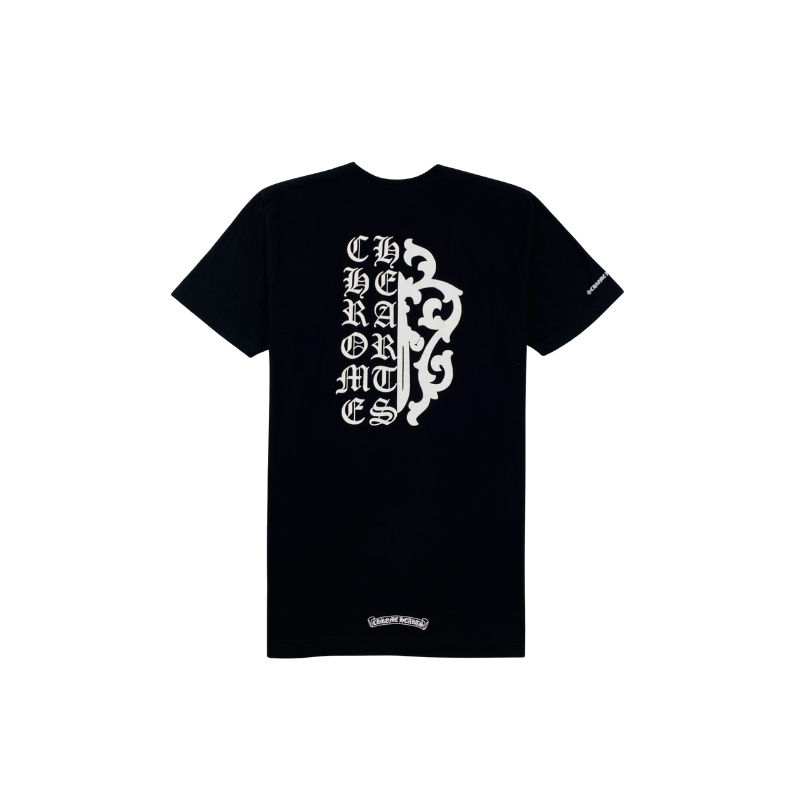 T-shirt Dagger Scroll Logo Black | Chrome Hearts