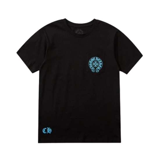 T-shirt Black Triple Blue Cross  | Chrome Hearts