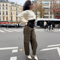 Denim Pants Balloon Cut Khaki | Vaillant Studio