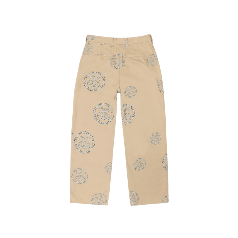 Pants SS Wreath Chino Khaki | Stussy x Denim Tears