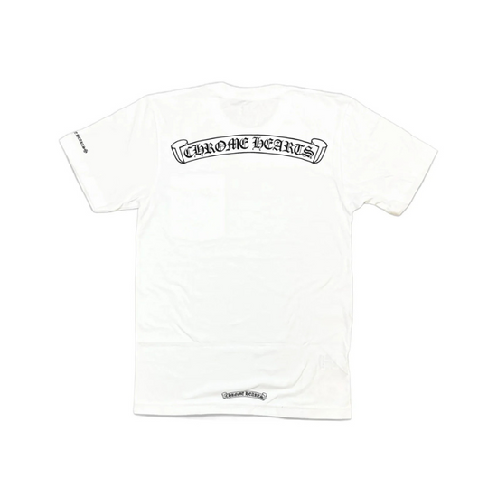 T-shirt Scroll Logo White | Chrome Hearts