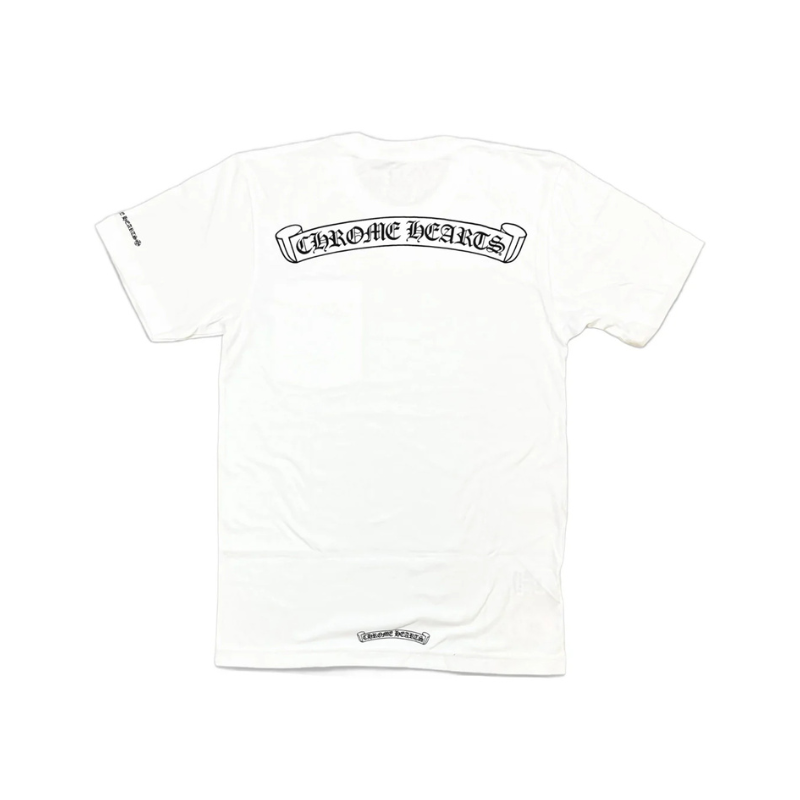 T-shirt Scroll Logo White | Chrome Hearts