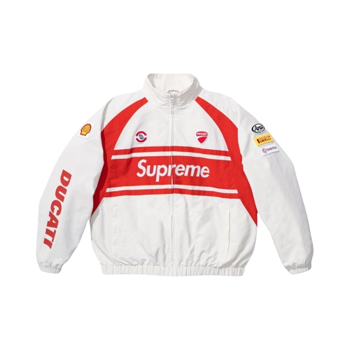 Jacket White Red | Supreme x Ducati