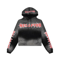 Hoodie Stars Shine Graffiti Black Red | Hellstar