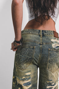Denim Shorts Kiss Me Distressed  | VSNS