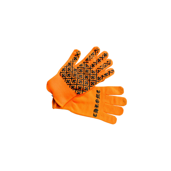 Gloves Orange | Chrome Hearts