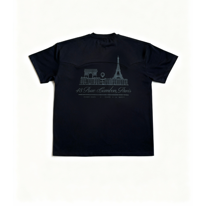 T-shirt Double Stitched Black | Maison Guava