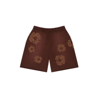 Shorts Mono Cotton Wreath Sweat Brown | Denim Tears
