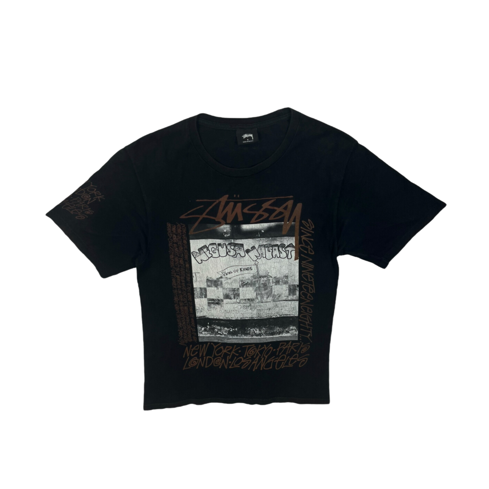 Stussy Vintage Black Negusta Nagast Tee