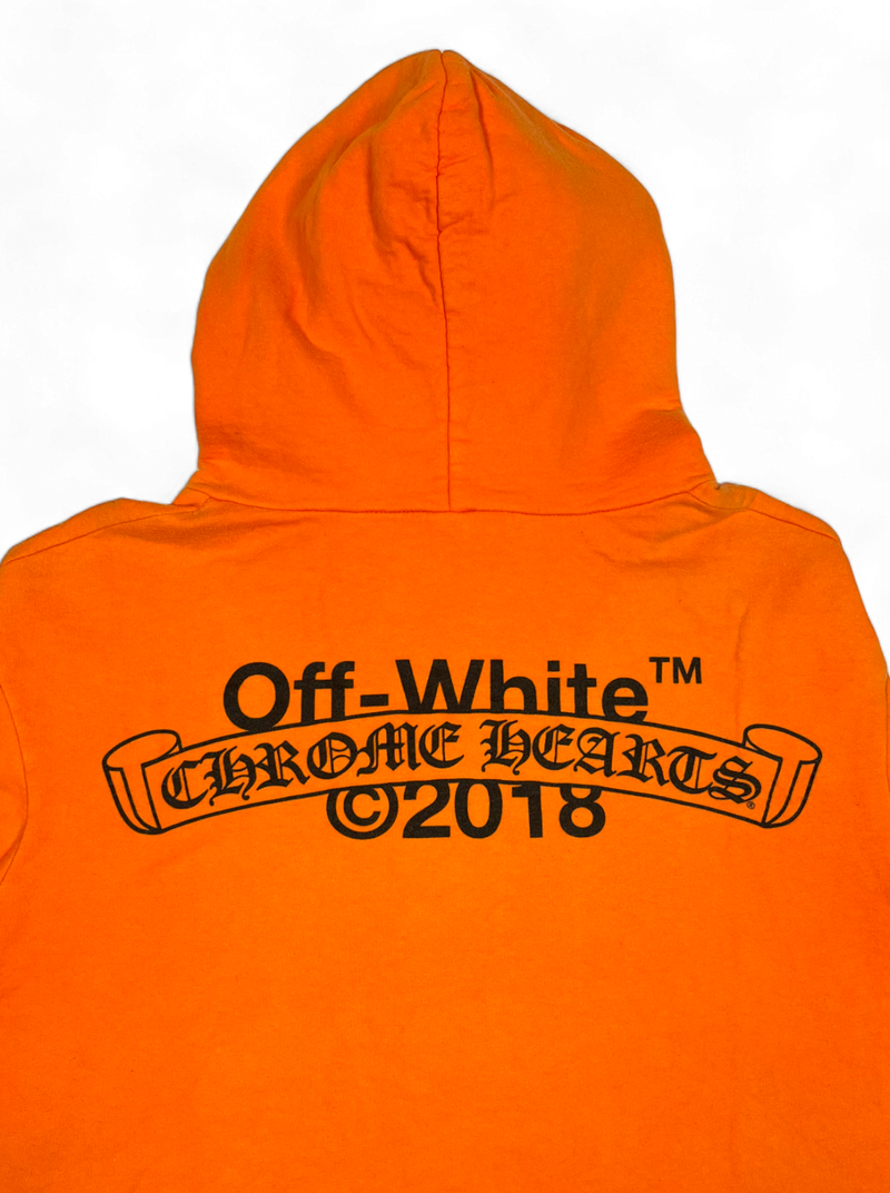 Chrome Hearts x Off-White Orange Hoodie Vintage