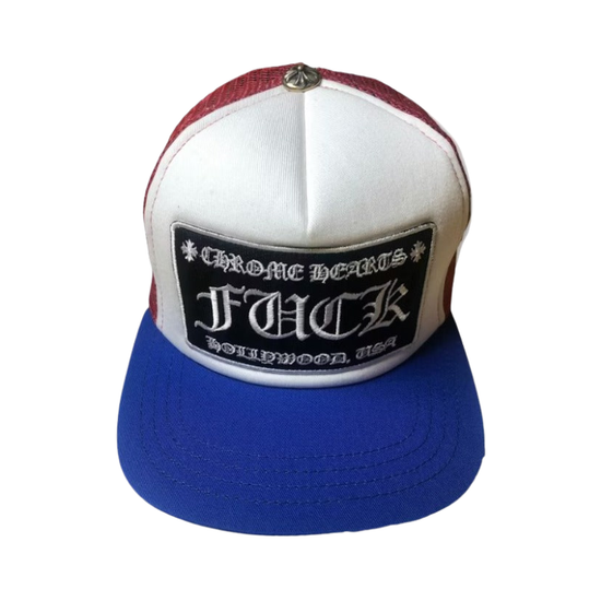 Cap Fuck Hollywood Blue Red White | Chrome Hearts