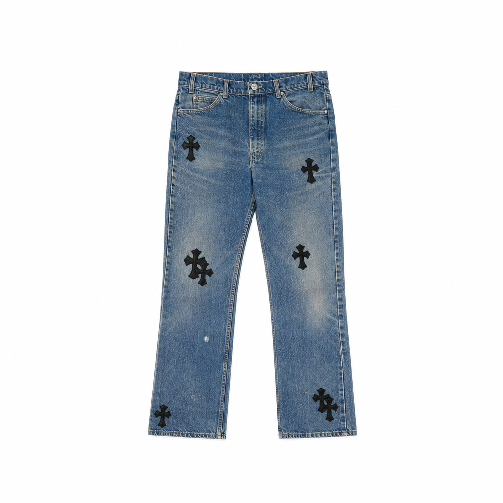 Jeans Washed Blue Levis 517 | Chrome Hearts, Hype clothes, view 6