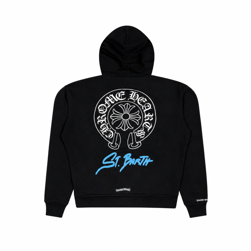 Zip Hoodie St. Barth Exclusive Black | Chrome Hearts, Hype clothes