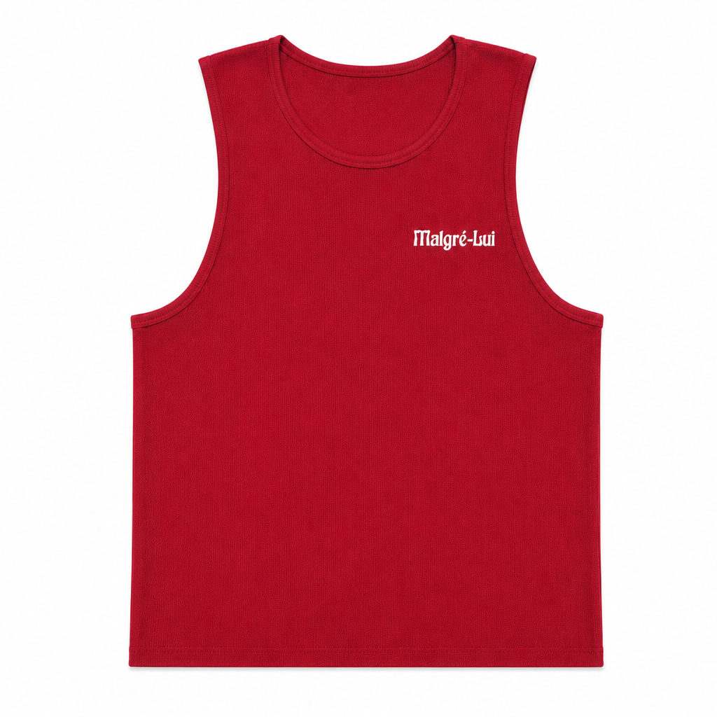 Tank Top Gaufrette Bordeaux | Malgré Lui — view 3