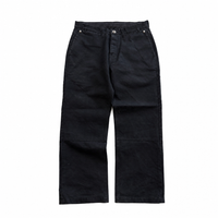 Jeans Double Knee Black Patch Black | Chrome Hearts, Hype clothes