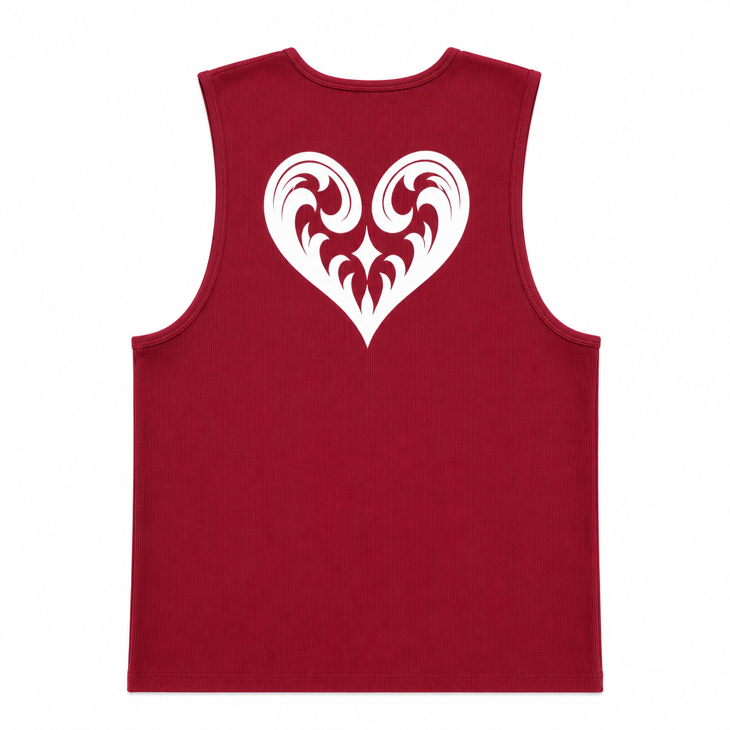 Tank Top Gaufrette Bordeaux | Malgré Lui — view 4