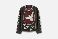 Jacket Doves Distressed Leather Moto Black | KidSuper, Hype clothes