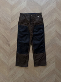 Jeans Brown Double Knee Leather Black | Chrome Hearts, view 3