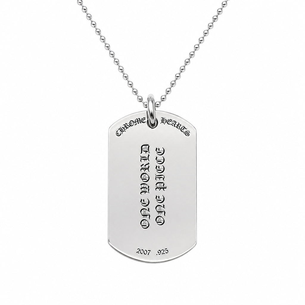 Pendant Silver Fleur Large Dog Tag | Chrome Hearts, view 6