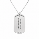 Pendant Silver Fleur Large Dog Tag | Chrome Hearts