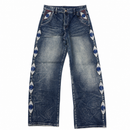 Jeans Gemstone Eye Embroidery Washed Blue | KidSuper, Hype clothes