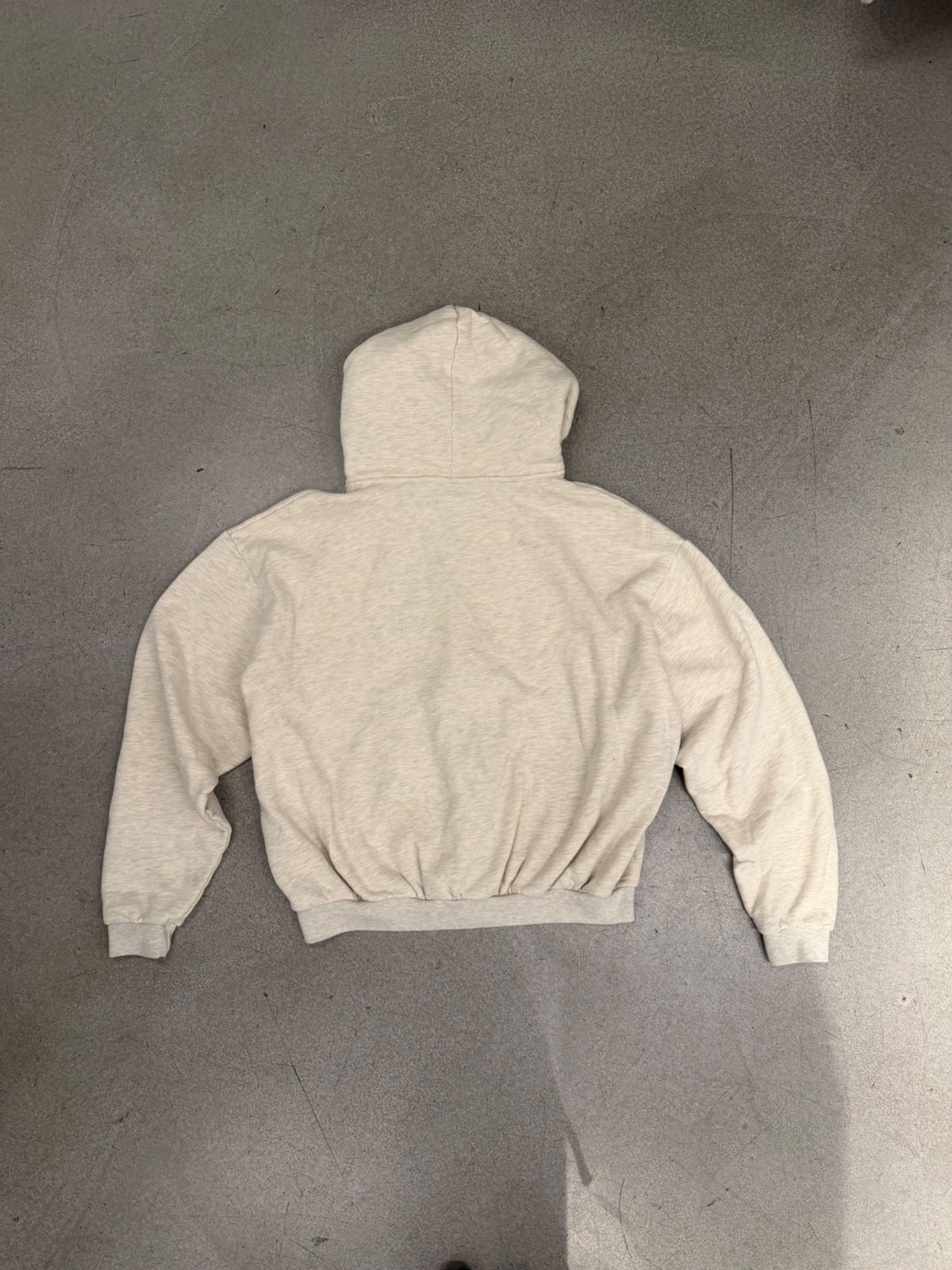 Zip Hoodie HStar Tattoo Logo Oatmeal | Hellstar, view 4